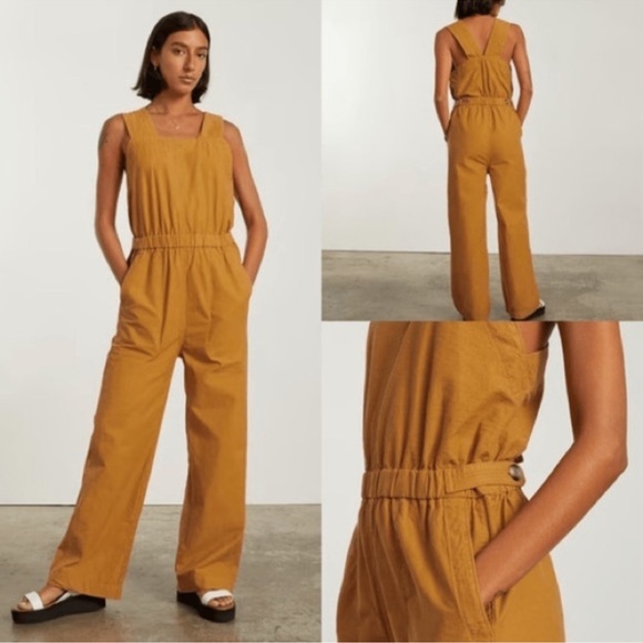 Everlane Pants - Everlane The Fatigue Yellow Jumpsuit Sz 2